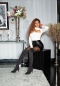 Preview: Rippstrick-Pulli mit sexy Cutout - weiß