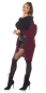 Preview: Weicher Grobstrick-Cardigan mit Taschen - bordeaux