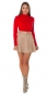 Preview: Kuschelweicher Rollkragen-Pullover in rot