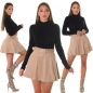Preview: Kuschelweicher Rollkragen-Pullover in schwarz