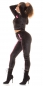 Preview: Loungwear Nicki Freizeit Anzug mit Zierstreifen - schwarz/pink