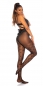 Preview: Feinstrumpfhose mit sexy Rauten-Muster - schwarz