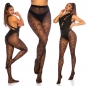 Preview: Feinstrumpfhose mit sexy Rauten-Muster - schwarz
