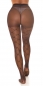 Preview: Feinstrumpfhose mit sexy Rauten-Muster - schwarz