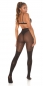 Preview: Feinstrumpfhose im Overknee Look Hearts - schwarz