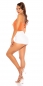 Preview: Sexy One-Shoulder-Top mit Wasserfall-Ausschnitt - coral