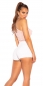 Preview: Sexy One-Shoulder-Top mit Wasserfall-Ausschnitt - rosa