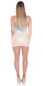 Preview: Figurbetontes Neckholder-Top mit Wasserfall-Ausschnitt - caribic blue
