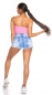 Preview: Tailliertes Bandeau-Top mit Soft-Cups - pink