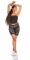 Preview: Tailliertes Bandeau-Top mit Soft-Cups - schwarz