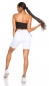 Preview: Tailliertes Bandeau-Top mit Soft-Cups - schwarz