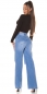 Preview: Bauchfreie Bluse zum knoten mit Cups - schwarz