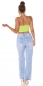 Preview: Sexy Träger- Stretch- Top mit Cutouts und Softcups - grün