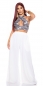 Preview: Rückenfreies Crop-Top mit Nackenbinde-Bändchen - schwarz