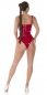 Preview: Sexy High Waist Hotpants im Latex-Look - rot