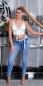 Preview: Stretch Jeans in modischer Waschung - blue washed