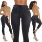Preview: Sexy Push Up Skinny Jeans in schwarz