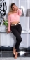 Preview: Basic High Waist Skinny Jeans - schwarz