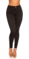 Preview: Basic High Waist Skinny Jeans - schwarz