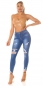 Preview: Sexy Skinny- Stretch- Jeans im Used-Look - blue washed