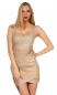 Preview: Elegantes Partykleid mit eleganter Schmuck-Verzierung in gold