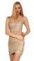 Preview: Elegantes Partykleid mit eleganter Schmuck-Verzierung in gold