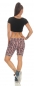 Preview: Baumwoll-Shorts im modischen Karo-Look - rosa