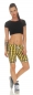 Preview: Baumwoll-Shorts im modischen Karo-Look - gelb