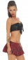 Preview: Sexy Bandeau-Top mit Zierschnürung - schwarz