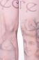 Preview: Feinstrumpfhose im sexy Retro-Design - cremé