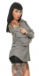 Preview: Oversize Rippstrick-Pullover mit Flecht-Verzierung - stone