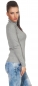Preview: Figurbetonter Basic Rollkragen-Pullover in grau