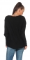 Preview: Fledermaus-Pullover mit Cut Outs und Perlen-Applikation in schwarz