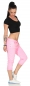 Preview: Freche Capri-Jeanshose mit aufgesetzter Knopfleiste - pink