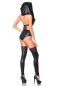 Preview: 3-tlg.Gogo-Set im Metallic Look - schwarz