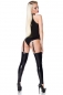 Preview: Sexy GoGo-Set aus Body, Stulpen und Chiffonrock - schwarz
