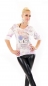 Preview: Langarmshirt mit modischen Skull-Print - violett