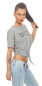 Preview: Bauchfreies Top zum knoten mit Print in stone