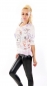Preview: Langarmshirt mit modischen Skull-Print - violett