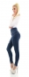 Preview: High Waist Skinny Jeans mit Vintage-Effekten in dark blue