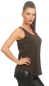 Preview: Lässiges Oversize Top im Vintage-Look - espresso