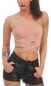 Preview: Sexy One Shoulder Top mit Bindebändern in altrosa