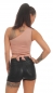 Preview: Sexy One Shoulder Top mit Bindebändern in altrosa