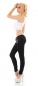 Preview: Skinny-Jeans mit süssen Zier-Zippern in schwarz