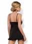 Preview: Wäscheset mit Babydoll und Polka Dots - schwarz