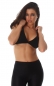 Preview: Sexy bauchfreies Bustier-Top in schwarz