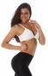 Preview: Sexy bauchfreies Bustier-Top in weiß