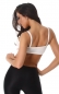 Preview: Sexy bauchfreies Bustier-Top in weiß