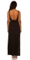 Preview: Sexy Trägerkleid mit Wickel-Ausschnitt - schwarz
