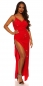 Preview: Sexy Trägerkleid mit Wickel-Ausschnitt - rot